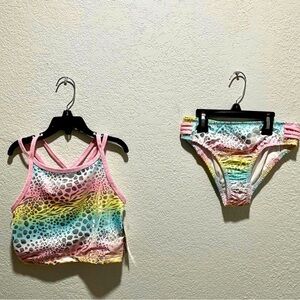 Penelope Mack NWT Colorful Animal Print Bikini Set